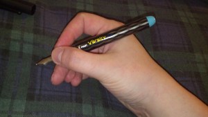Pen without cap in hand