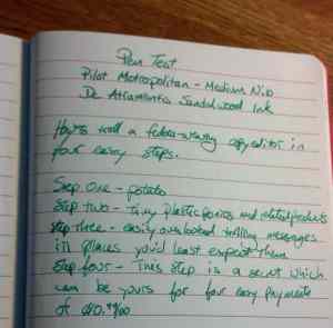 Yes, this ink is scented! I am liking it more than I thought I would cause it is pretty subtle. 