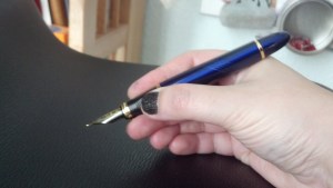 Pen in the hand, no cap