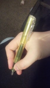 Cap posted, pen in hand